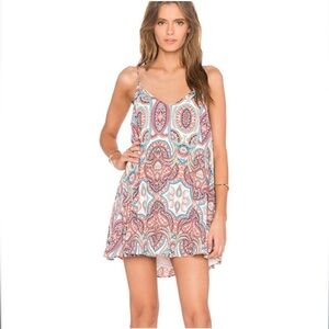Show Me Your MuMu paisley circus mini shift dress
